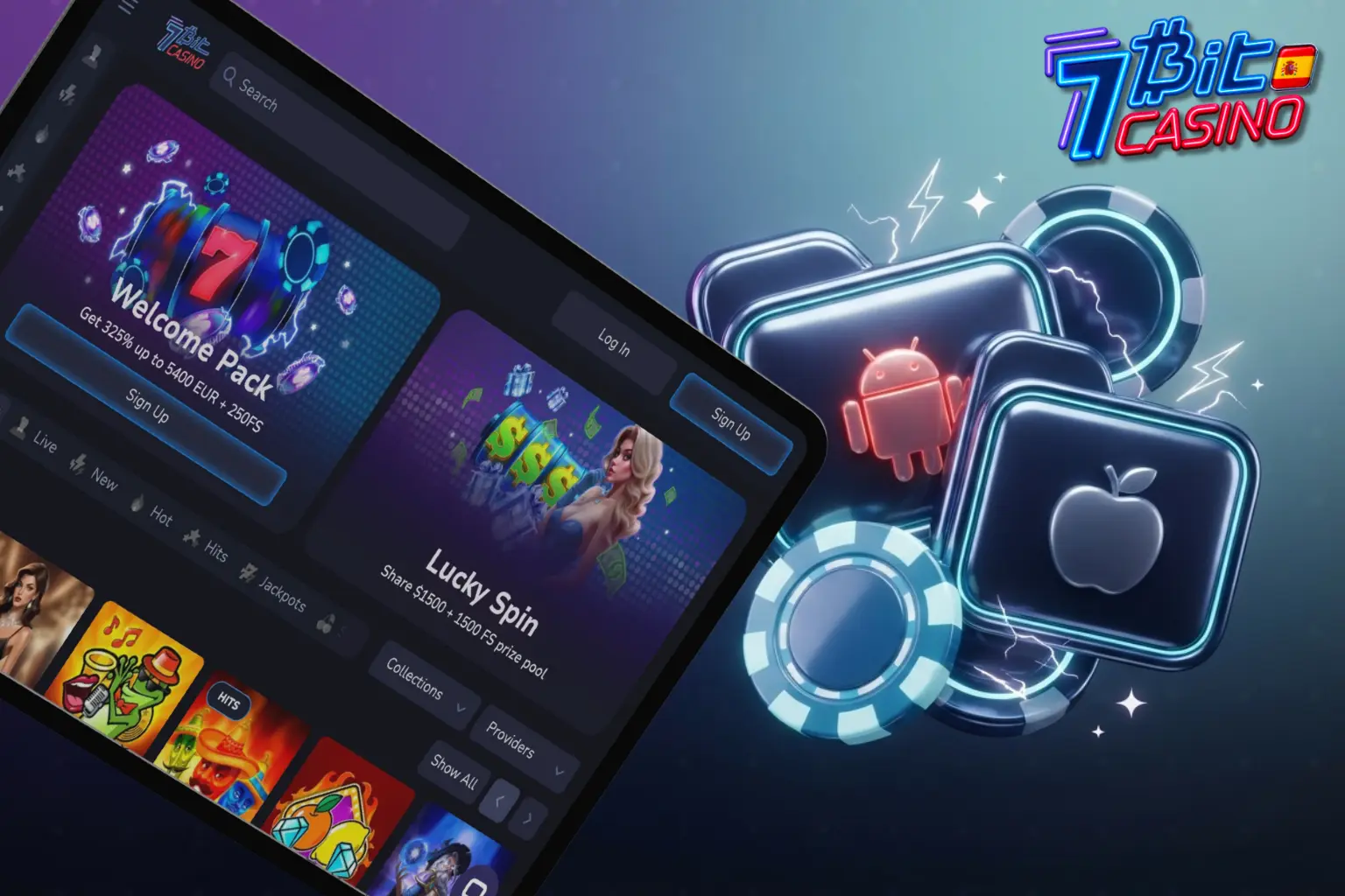 7Bit Casino app Android iPhone PWA instalación móvil navegador